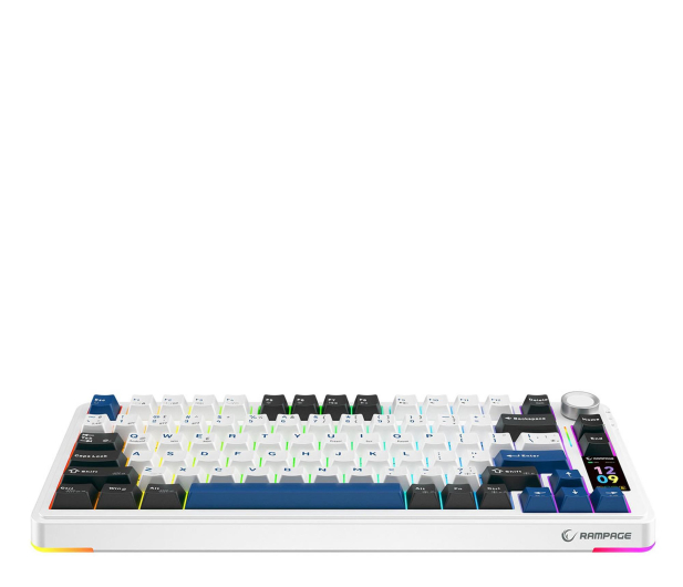 RAMPAGE Quell Pro mechaniczna Ekran, Gasket, Hot-Swap 2,4G + BT QUELLPRO-WHITE - 1370735 - zdjęcie 3